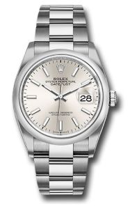 Rolex Steel Datejust 36 Silver Index Oyster