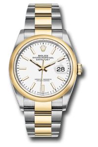 Rolex Steel & Gold Rolesor Datejust 36 White Index Oyster