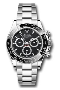 Rolex Steel Daytona 126500 Black Dial Black Ceramic Oyster