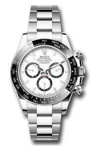 Rolex Steel Daytona 126500 White Dial Black Ceramic Oyster