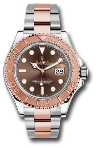Rolex Stainless Steel and Everose Gold Yacht-Master 40 Chocolate Dial