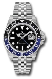 Rolex GMT Master II 126710 Black Dial Blue & Black Batman Bezel Jubilee
