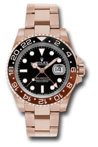Rolex Everose Gold GMT Master II 40 Black & Brown Bezel Oyster