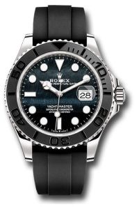 Rolex Yacht-Master 42 Model 226659 42mm 18k White Gold Falcon Eye Dial Black Ceramic Rotatable Bezel Black Oysterflex Strap Latest Rolex Release - UNWORN