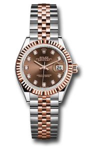 Rolex Steel & Everose Gold Datejust 28 Chocolate Diamond Jubilee
