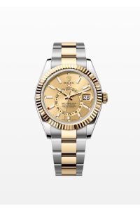 Rolex Yellow Rolesor Sky-Dweller 42 Champagne Index Dial Oyster
