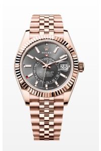 Rolex Everose Gold Sky-Dweller 42 Rhodium Index Dial Jubilee