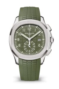 Patek Philippe 5968 42mm White Gold Aquanaut Khaki Green