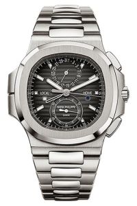 Patek Philippe 5990 40.5mm Nautilus Travel Time Chronograph Black Dial
